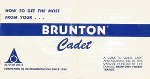 Brunton Cadet Manual Front